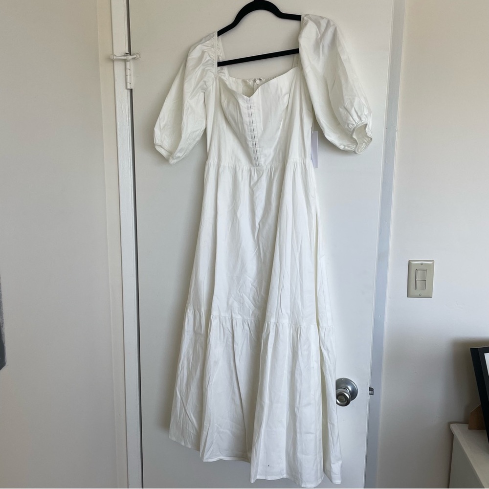 Reformation Rutherford Dress in White